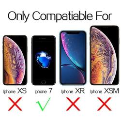 Mkeke Compatible with iPhone SE Case 2020, iPhone 8 Case, iPhone 7 Case Clear Cases for iPhone SE 2nd Generation, iPhone 8 and iPhone 7-Black