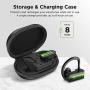 Wireless Earbuds, Vislla 5.0 Bluetooth Sport Headphones Stereo Bass Sound TWS Ear Buds Over Ear Sweatproof Headset 8 Hours Playtime Wireless Earphones with Mic & Charging Case for Running/Working Out