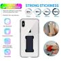 [2PC] WUOJI Finger Strap Phone Holder - Ultra Thin Anti-Slip Universal Cell Phone Grips Band Holder for Back of Phone（Black）