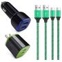 Car Charger USB C Set, Wall Charging Block Fast Charging Type C Cable Compatible for Samsung Galaxy S20+ S20 Ultra A20 A11 A51 A30 A40 A50 A70 A71 A80 A90 A10E A20E A20S A30S A9 A50S S10+ Note 20 10