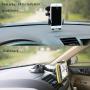 Car Phone Mount,OHLPRO Cell Phone Holder Car Dash Windshield Dashboard Universal 360°Adjustable Rotating for iPhone Samsung Sony Google All 4"- 6.4" Smartphones (Silver)