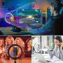 Selfie Ring Light with Stand, 10 inch 28 Color RGB Circle Light with Wireless Remote Control, LED Desk Ringlight with Tripod and Phone Holder for YouTube Video, Makeup, Live Stream, Photography