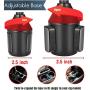 Cup Phone Holder - Smart Phone Car Mount and Air Vent Holder in Red for All Phones,Android Phone Compatible - Adjustable Base 360 - Degree Rotation - Goose Neck - Stand Strap Easy Installment BOGALO