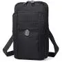 Sentient Wolf Water-Resistant Oxford Fabric Multifunction Phone Bag One Shoulder Phone Waist Bag Diagonal Cross Bag Smart Phone Case Outdoor Bag