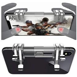 Agoz Mobile Game Controller 4 Shoot Aim L1R1 Trigger Shooter for Apple iPhone 11 Pro Max, XS Max, XR, X, 8 Plus,7, 6S, Samsung Galaxy S10 Plus, S10 5G,S10e,Note 10.9,Note 8, S9, S8, Google Pixel 3A XL