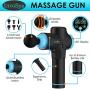 Percussion Massage Gun for Athletes - Percussive Handheld Deep Tissue Back Massager for Sore Muscle Pain Relief & Recovery - Portable Electric Body Massager Sports Drill