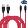 2 Pack 5ft 3DS/ 2DS USB Charger Cable, Nylon Braided Power Charging Cord Cable Compatible with Nintendo New 3DS XL/New 3DS/ 3DS XL/ 3DS/ New 2DS XL/New 2DS/ 2DS XL/ 2DS/ DSi/DSi XL