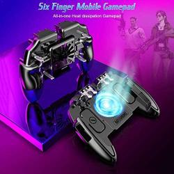 RONSHIN Electronics M10 Six Finger Mobile Gamepad Game Controller for MEMO Mobile Phone Game Joystick with Heat Dissipation Function