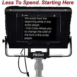 Portable Adjustable Ipad Teleprompter Kit for iPhone Tablet Smartphone 12 Inch Beam Splitter Glass with Carry Case No Assembly Required