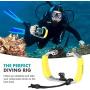 Movo GB-U70Y Underwater Diving Rig for GoPro Hero with Cold Shoe Mounts, Wrist Strap - Works with HERO3, HERO4, HERO5, HERO6, HERO7, HERO8 and Waterproof Action Cam - Scuba GoPro Accessory (Yellow)
