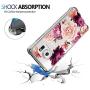 Galaxy S7 Edge Case for Girls Women Clear with Flowers Design Shockproof Protective Cell Phone Cases for Samsung Galaxy S7 Edge 5.5 Inch Cute Floral Pattern Print Flexible Slim Fit Bumper Rubber Cover