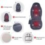 SNAILAX Vibration Massage Seat Cushion with Heat 6 Vibrating Motors and 3 Therapy Heating Pad, Back Massager, Massage Chair Pad for Home Office Car use