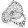 Cell Phone Ring Holder,360° Rotation Diamond Metal Finger Ring Grip for iPhone iPod iPad Samsung Galaxy and Other Smartphones (Silver)