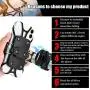 Bike Phone Mount, Motorcycle Phone Mount Bicycle Mobile Phone Stand, Bicycle, Motorcycle 360-degree rotatable, Rubber Strap, Universal Base Clip for iPhone Android Smartphones Bike Phone Mount, Motorcycle Phone Mount Bicycle Mobile Phone Stand, Bicycle, Motorcycle 360-degree rotatable, Rubber Strap, Universal Base Clip for iPhone Android Smartphones