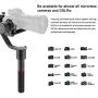 MOZA Air 3-Axis Handheld Gimbal Camera Stabilizer+Dual Handle Grip+Wireless Thumb Controller OLED Display+Accessory Mount W/Max Payload of 7 lbs/3200g Support All Mirrorless Cameras and Most DSLRs