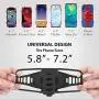Bone Bike Tie Pro 3 Bicycle Phone Mount, Universal Bike Handlebar Holder (3rd Gen Pro) Compatible with iPhone 11 Pro Max X 8 Plus, Galaxy S10 S9 S8 Edge Note Series, Fits Devices 5.8" to 7.2" - Black