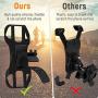 Bike Phone Mount 2 Pack, Detachable Phone Holder for Bike, 360° Rotatable Bike Phone Holder for Cycling, Adjustable Silicone Strap, Universal Bicycle Phone Mount for iPhone and 4.0"- 6.5" Smartphone