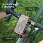 Bone Bike Tie Pro 3 Bicycle Phone Mount, Universal Bike Handlebar Holder (3rd Gen Pro) Compatible with iPhone 11 Pro Max X 8 Plus, Galaxy S10 S9 S8 Edge Note Series, Fits Devices 5.8" to 7.2" - Grey