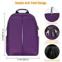 FINPAC Laptop Backpack, Casual Daypack with USB Port for Travel School Work (Purple)