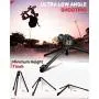 IFOOTAGE Tripod, 61” Carbon Fiber Video Camera Tripod with Quick Fastbowl, Max Load 19.8 lbs, Compatible with Canon, Nikon, Sony DSLR Camcorders