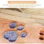 Pet Soft Dog Blanket Medium - Puppy Blankets for Medium Doggy Cats Towel Washable Cute Pattern (M, paw-3 Pieces)
