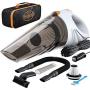 Portable Car Vacuum Cleaner: High Power Corded Handheld Vacuum w/ 16 Foot Cable - 12V - Best Car & Auto Accessories Kit for Detailing and Cleaning Car Interior