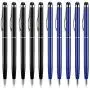 Stylus Pen,UROPHYLLA 10pcs Universal 2 in 1 Capacitive Stylus Ballpoint Pen Compatible for iPad,iPhone,Samsung,HTC,Kindle,Tablet,All Capacitive Touch Screen Device -Black+Blue Stylus Pen,UROPHYLLA 10pcs Universal 2 in 1 Capacitive Stylus Ballpoint Pen Compatible for iPad,iPhone,Samsung,HTC,Kindle,Tablet,All Capacitive Touch Screen Device -Black+Blue