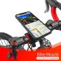 Bike Phone Mount, 360°Rotation Universal Motorcycle Handlebar Mount Adjustable Phone Mount Holder Stand Cell Phone Holder for Fits for iPhone and Any Smart Phone