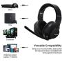 SADES SPIRIT SA721 Black Stereo Gaming Headset for Xbox One,PS4,PC,Noise Cancelling Over Ear Headphones with Mic,Soft Ear Cushion,3.5mm Jack Cable for Laptop Tablet Smartphone Nintendo