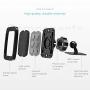 Wuteku Magnetic Cell Phone Dashboard Holder Kit for Car - Works on All Vehicles, Phones and Tablets - Compatible with Phones XR XS X 8 7 and Samsung S10 S9 S8 by Pro Driver - Strong 3M