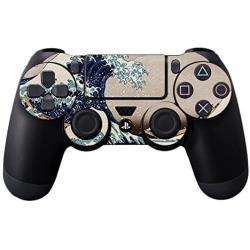 MightySkins Skin Compatible with Sony PS4 Controller - Great Wave of Kanagawa | Protective, Durable, and Unique Vinyl Decal wrap Cover | Easy to Apply, Remove, and Change Styles | Made in The USA