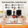 Zeadio Smartphone Video Rig, Phone Movies Mount Handle Grip Stabilizer, Filmmaking Recording Rig Case for Video Maker Filmmaker Videographer - Fits iPhone, Samsung, and All Phones