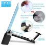 Phone Screen Amplifier with Bluetooth Speaker Anti-Blue Light 3D HD Cell Phone Screen Magnifier Projector with Foldable and Adjustable Stands Compatible with iPhone and Android All Smartphones- Black
