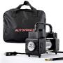 AutoVirazh Air Compressor Tire Inflator, 12V Portable Air Pump for Car Tires, Tire Pump with LED Light, Long Cable and Auto Shut Off Compatible with Car, Bicycle, Motorcycle, Balls, Inflatable Pool