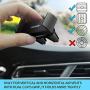 JEBSENS Car Phone Mount, CA06 Air Vent Phone Holder with Dual Clips, Compatible with iPhone Xs Max XR X SE 8 8P 7 7 Plus, Samsung Galaxy S8 Edge S9+ S10, Nexus (Black)