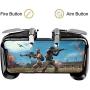Newseego Mobile Game Controllers,[Upgrade Version] Sensitive Shoot Aim Multiple Color Combinations Gaming Grip with Gaming Trigger for Knives Out/Rules of Survival for Android & iOS- Black