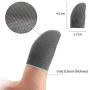 Newseego Mobile Game Controller Finger Sleeve Sets [6 Pack],Smooth Thin Anti-Sweat Breathable Full Touch Screen Sensitive Shoot Aim Joysticks Finger Set for Knives Out/Rules of Survival-Gray