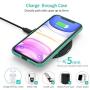 CHOETECH Wireless Charger, 15W Max Fast Wireless Charging Pad with QC 3.0 Adapter Compatible iPhone SE 2020/11/11 Pro Max/Xs Max/XR/X/8, Galaxy S20/Note 10/S10/S9/S8, LG V30/V35/G8, AirPods Pro