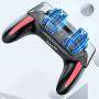 NOLOGO Jltx-My Cell Phone Game Gamepad Free fire Pubg Trigger Game Pad for PUBG Mobile Controller Cooler Fan with 5000mAh Power Bank (Color : Without Battery)