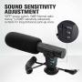 Video Microphone, Photography Interview MIC Microphone Compatible Sony, Nikon Canon,DSLR Cameras, Camcorders. (3.5mm Interface)（Except for Canon T5i,T6 and T7）