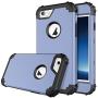 BENTOBEN iPhone 6 Case, iPhone 6S Case, Hybrid Hard PC Soft Rubber Heavy Duty Rugged Bumper Shockproof Anti Slip Cover Full Body Protective Case for iPhone 6/6S, Coral Blue