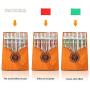 GUNAI Kalimba 17 Keys Thumb Piano Portable Thumb Finger Piano Mahogany Marimba Instrument with Tuning Hammer and 7 Accessories for Music Lover Beginners