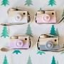 Wooden Mini Camera Toy Pillow Kids Room Hanging Decor Portable Toy Gift White Color
