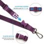 Phone Lanyard Universal Crossbody Cell Phone Lanyards Multifuctional Nylon Patch Adjustable Shoulder Neck Strap Compatible with Most Smartphones (Purple)