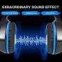 Stereo Gaming Headset for PS4 Xbox One PC Controller Nintendo Switch Games 3.5mm equipment, PHOINIKAS H3 Noise Cancelling Headphones, 7.1 Surround Sound, Over Ear Headphones with Mic, LED Light (Blue)
