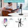 Cell Phone/Tablet Stand Adjustable, 360° Rotatable Cellphone Tablet Stand Holder for Desk, Holder Extends from 5.51 to 8.26 Inches, Compatible with 4.7-12.9 inches Screen Devices