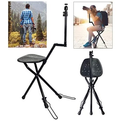 Vidpro SP-12 SeatPod Portable Folding Camera Mount with Integrated Chair. Perfect for Nature Photography Bird Watching and Sporting Events. Compatible with Cameras DSLRs Spotting and Telescopes