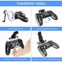 WEPIGEEK PS4 Wireless Controller Phone clip Mount Holder Stand Bracket Compatible with PlayStation Pro/Slim Dualshock 4