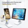 Mini Folding Desktop Phone Stand, Adjustable Stable Portable Holder Compatible with Mobile Phone, ipad, Tablet, Kindle