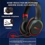SLuB Bluetooth Headphones Over Ear Game Wireless/Wired/TF with Mic 60H Play Time Hi-Fi Deep Bass HD Stereo Sports Active Noise Cancelling Foldable Headset for Cell Phone/PC